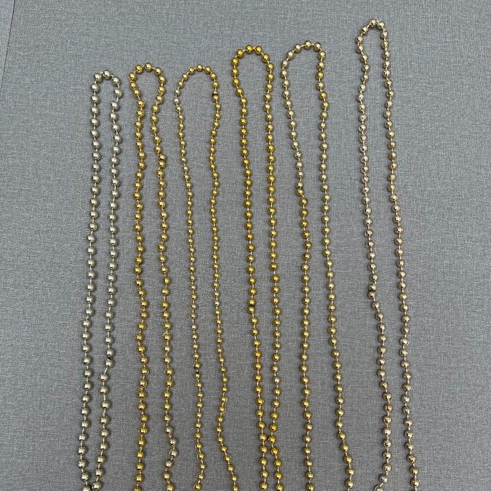 6 pack beaded decorative necklace and sweater necklace bundle